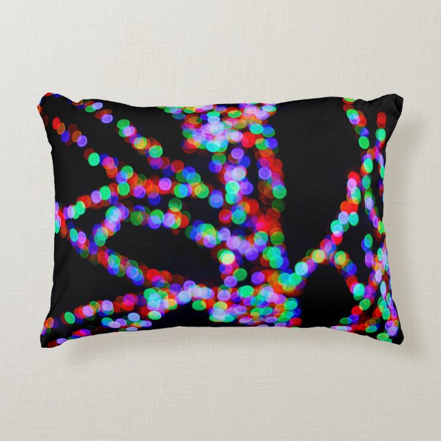 Bokeh lights decorative cushion (Front)