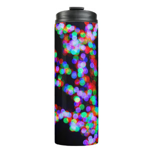 Bokeh lights thermal tumbler