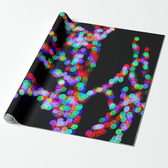 Bokeh lights wrapping paper (Unrolled)