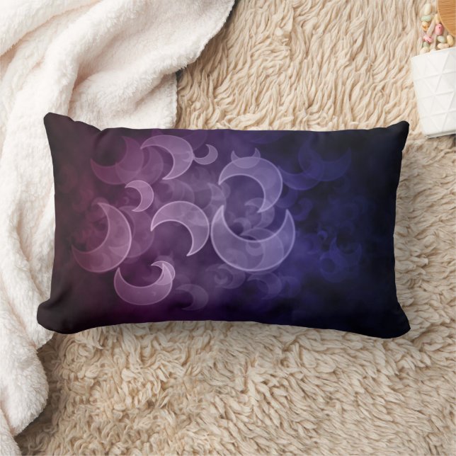 Bokeh Moons Lumbar Cushion (Blanket)