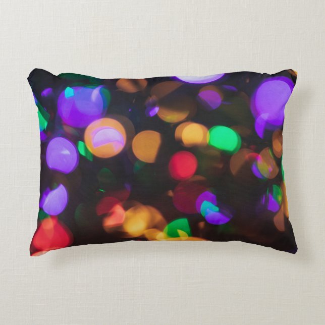 Bokeh photography decorative cushion (Front)