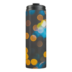 Bokeh photography digital wallpaper thermal tumbler