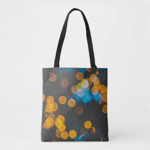 Bokeh photography digital wallpaper tote bag