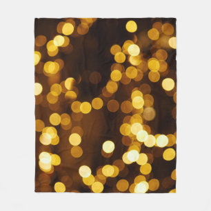 Bokeh photography fleece blanket