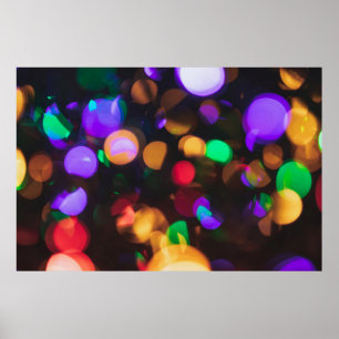 Bokeh photography poster