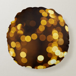 Bokeh photography round cushion