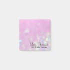 Bokeh Post It Notes in pink