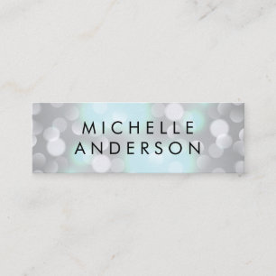 Bokeh Shine Mini Business Card