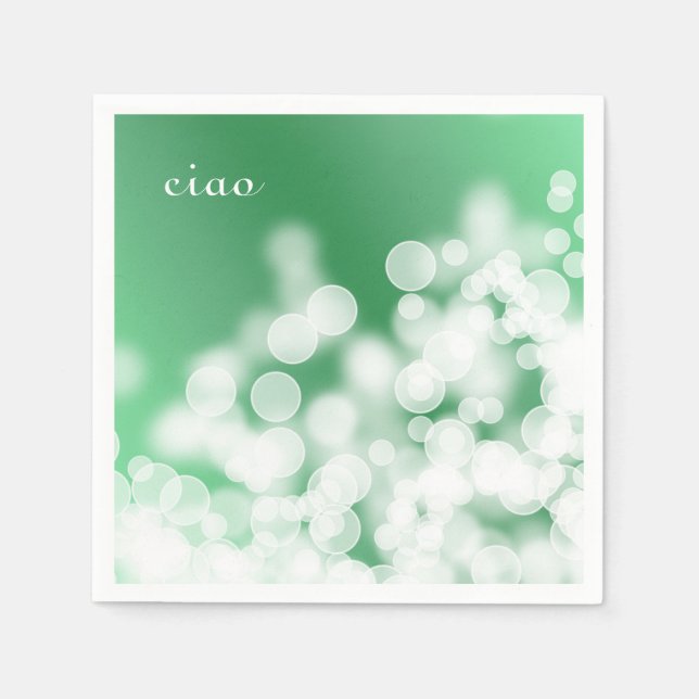 bokeh style texture. text. napkin (Front)