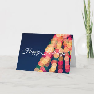 Bokeh Tree Lights, Christmas Card