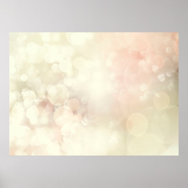 Bokeh white background texture poster (Front)