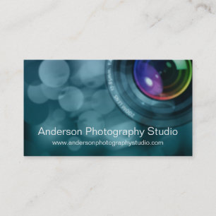 Bokeh & Zoom Lens Photographer Business Card D6