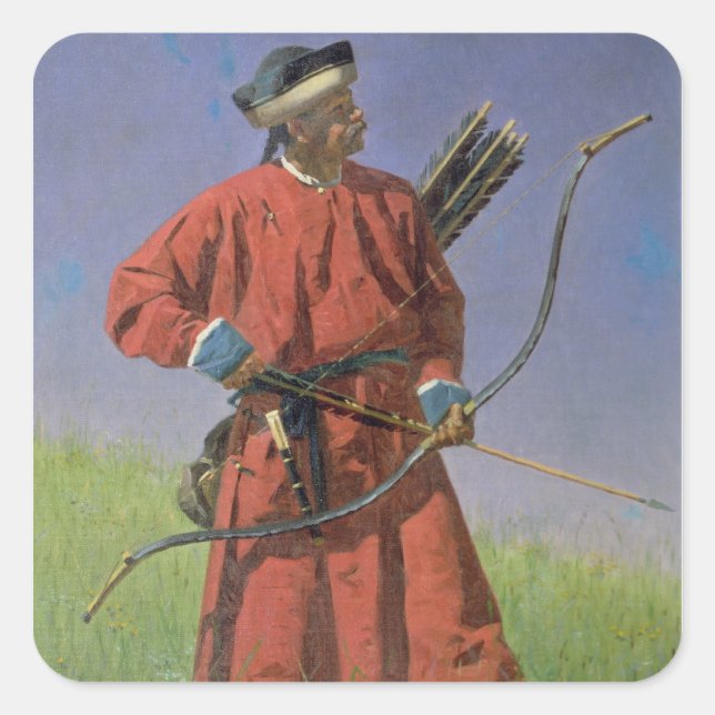 Bokharan Soldier , 1873 Square Sticker (Front)
