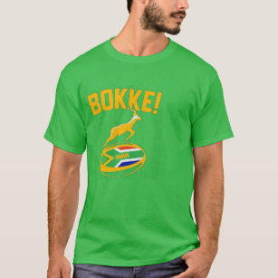 Bokke! Springbok Rugby South African Flag. Men T-Shirt
