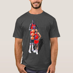 Bol and Bogues Retro 90s Bullets Basketball Design T-Shirt