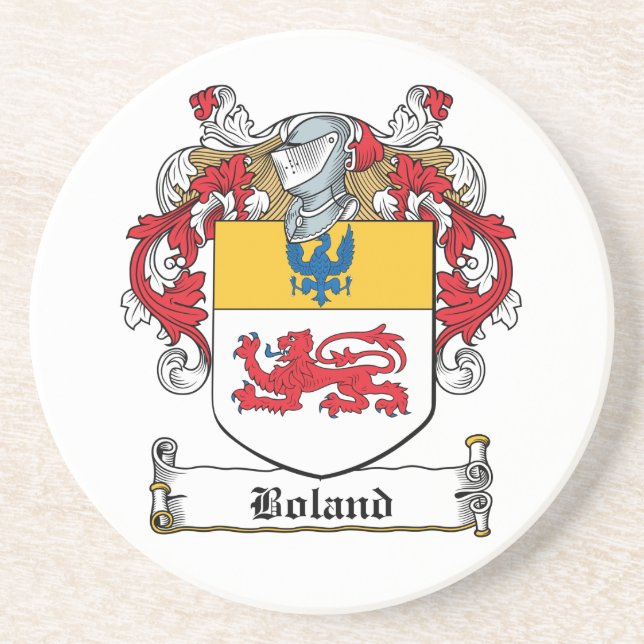 Boland Family Crest Coaster (Front)