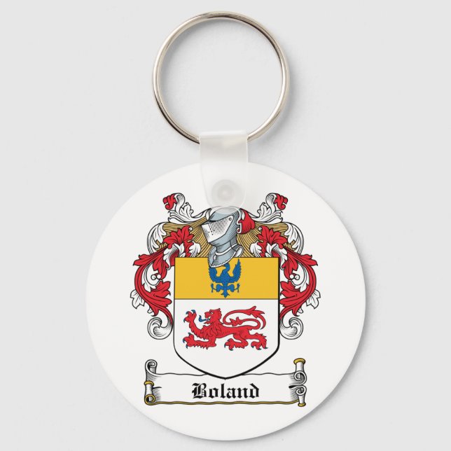 Boland Family Crest Key Ring (Front)