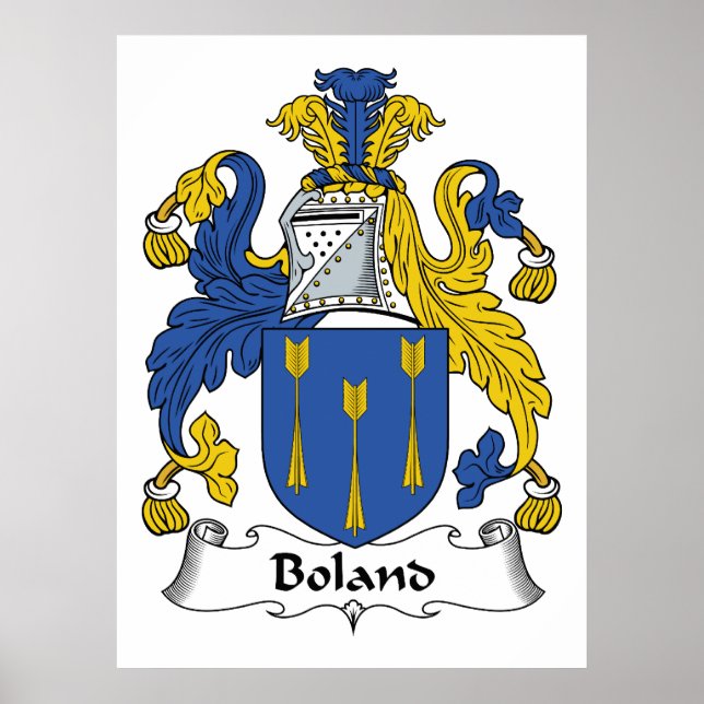Boland Family Crest Poster (Front)