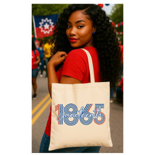 Bold 1865 Juneteenth Heritage Tote Bag
