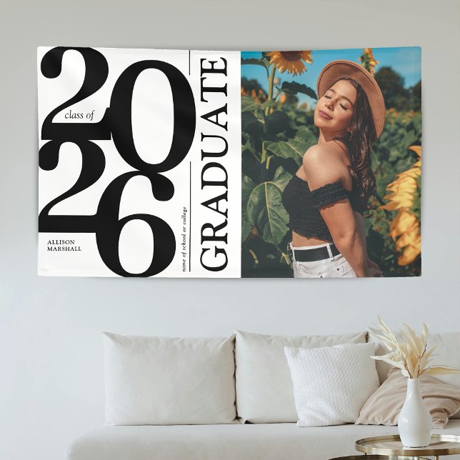 Bold 2025 Graduate Photo Graduation Banner (Creator Uploaded)