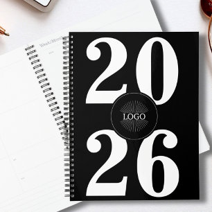 Bold 2026 Logo Black and White Planner