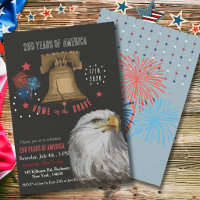 Bold 250th Anniversary Patriotic Eagle & Liberty