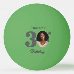 Bold 30th Birthday Party Photo  Ping Pong Ball