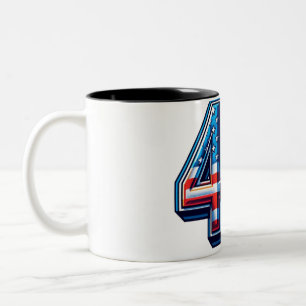 Bold 45th Birthday Mug – American Flag Balloon Sty