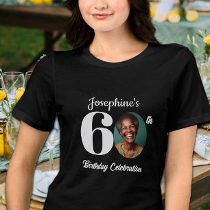 Bold 60th Birthday Photo Guests Tri-Blend Shirt