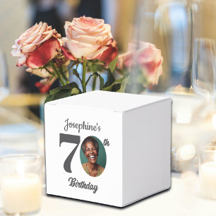 Bold 70th Birthday Party Photo Favor Favour Box