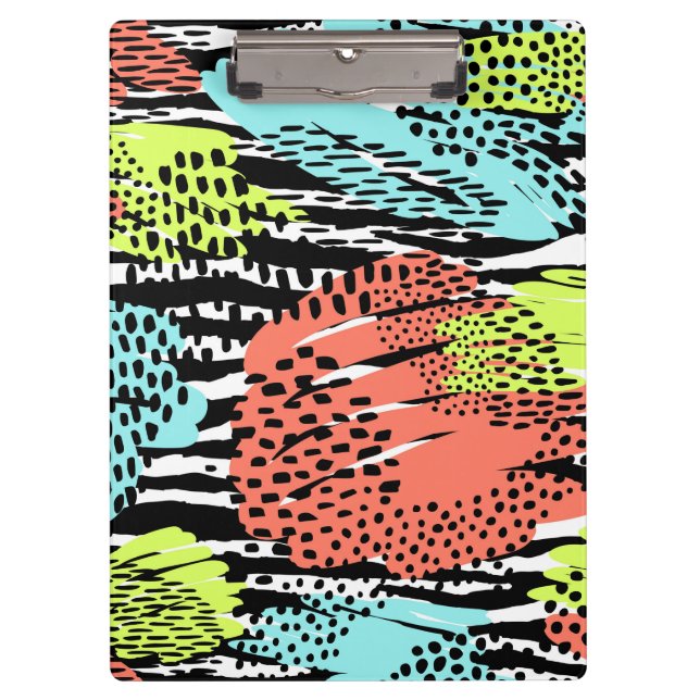 Bold Abstract Animal Pattern Clipboard (Front)