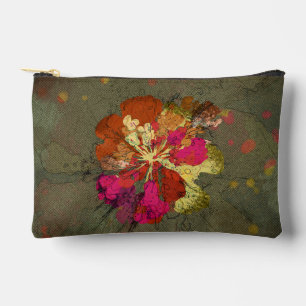 Bold Abstract Bloom Accessory Pouch