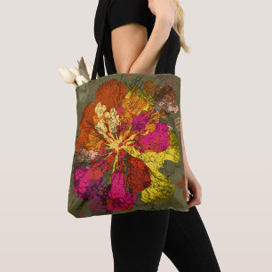 Bold Abstract Bloom Tote Bag