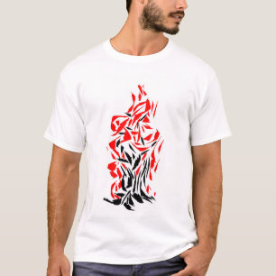 Bold Abstract Flame Art Tee