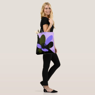 Bold Abstract Floral Fashion Tote Bag