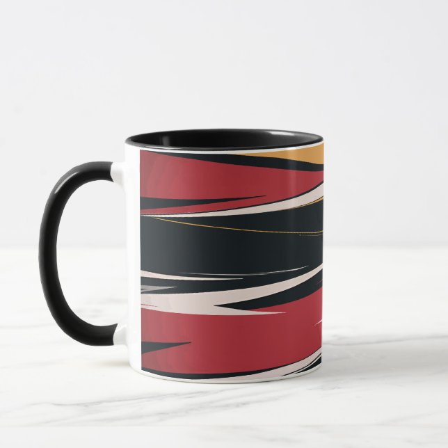 Bold Abstract Geometric Art Mug (Left)