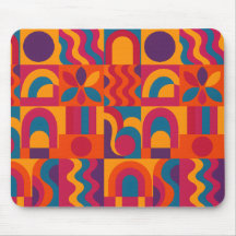 Bold Abstract Mousepad – Fireflow Pattern