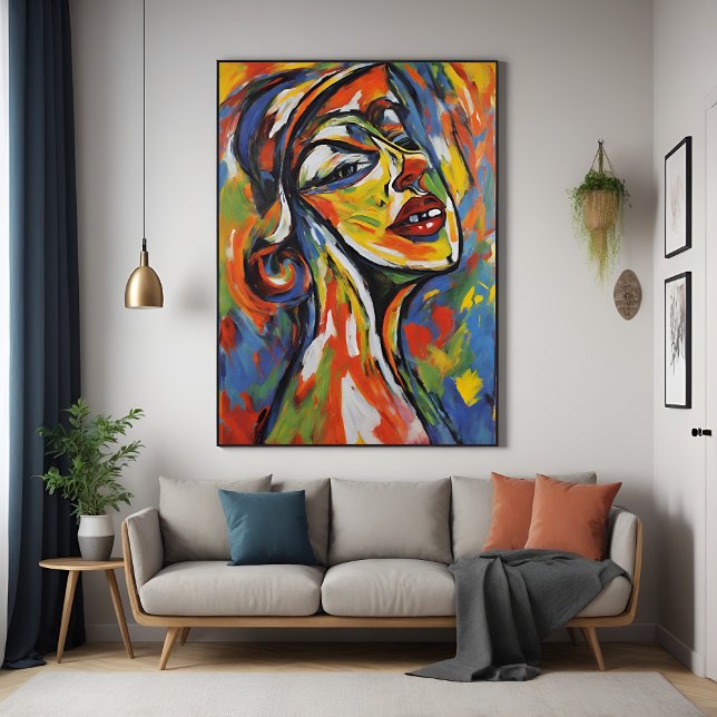 Bold Abstract Portrait - Expressionism Art Poster (Creator Uploaded)