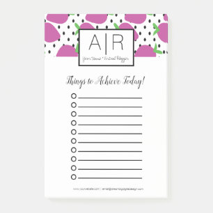 Bold Abstract Strawberries Post-it Notes