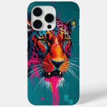 Bold Abstract Tiger Art Print Colorful Modern