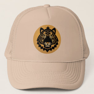 Bold Abstract Tiger Illustration Trucker Hat