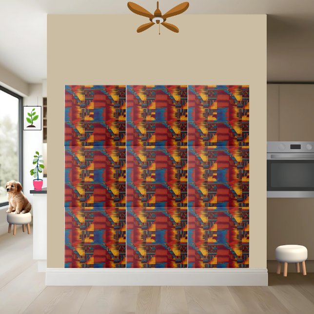 Bold African Wax Print Tile (Creator Uploaded)