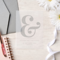 Bold Ampersand Overlay Save the Date