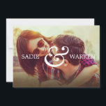 Bold Ampersand Save the Date Card<br><div class="desc">A simple,  bold,  and modern save the date photo card</div>