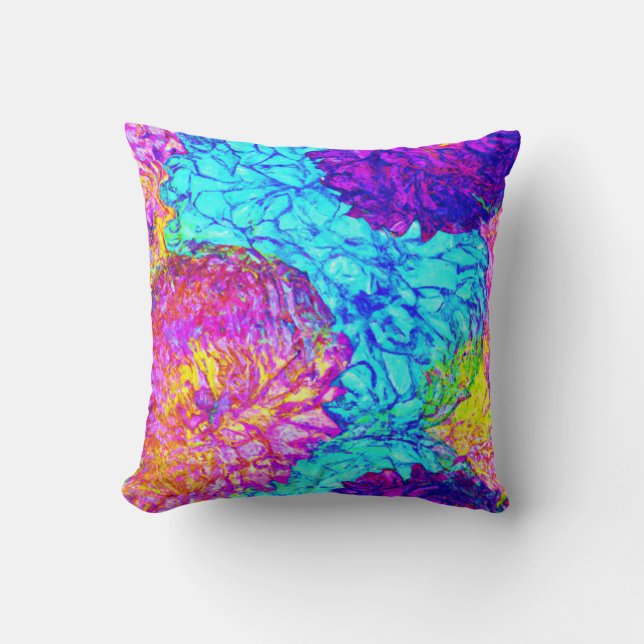 Bold and Beautiful Floral Patterns Art Cushion (Front)