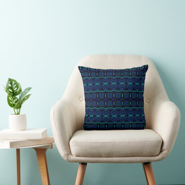 Bold and Blue Cushion (Chair)