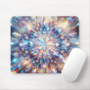 Bold and Bright Holographic Crystal Mouse Pad