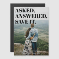 Bold and Cheeky Typographic Wedding Save the Date