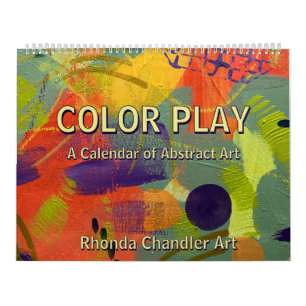 Bold and Colorful Abstract Art Calendar
