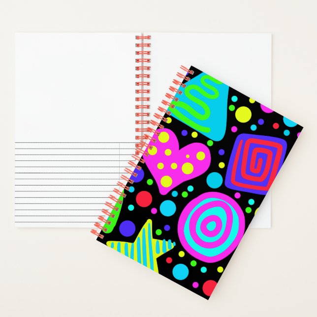 Bold and Colourful Graphic Print  Notebook (Inside)